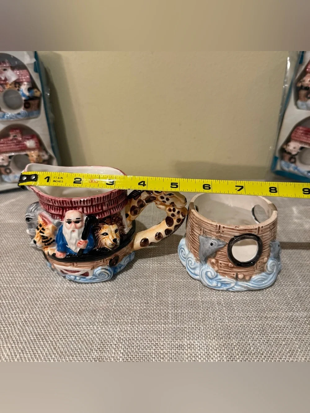Vintage Wang's International & CBK Noah’s Ark Ceramic Serving Set